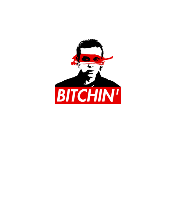 bitchin eleven model gri pe tricou