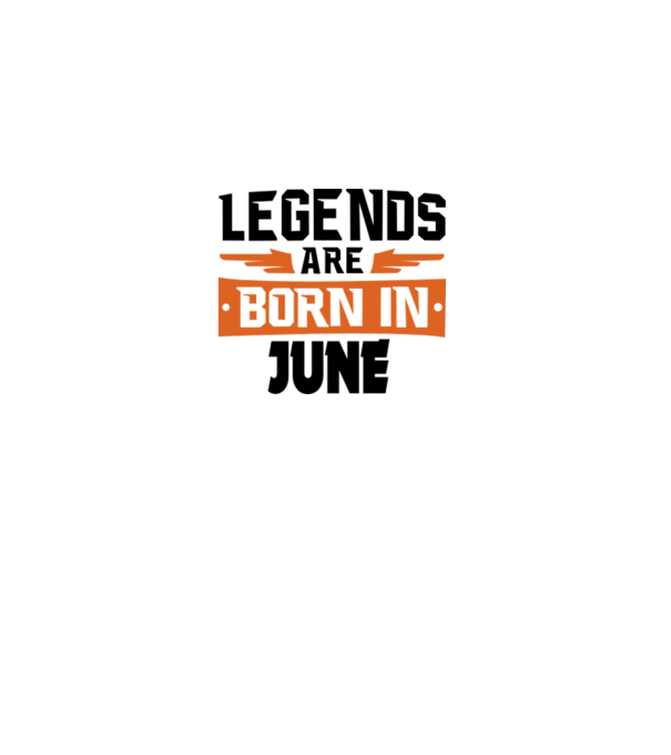 Legends are born in June model gri pe tricou