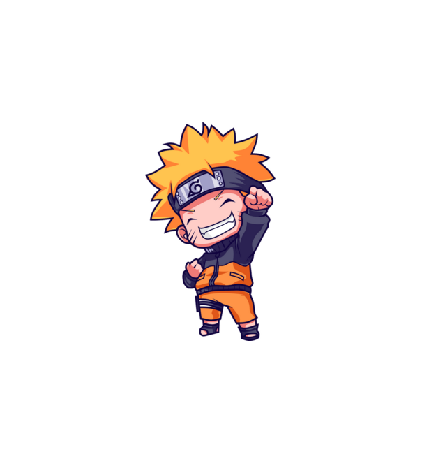 NARUTO model negru pe tricou