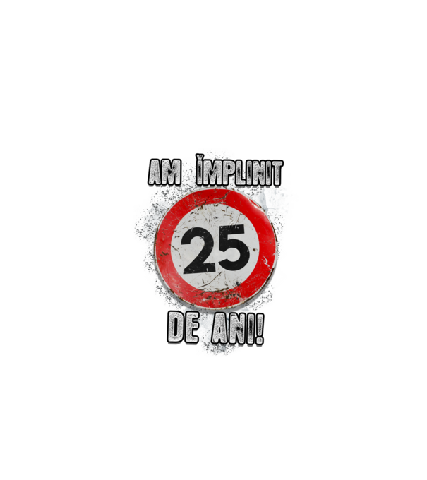Am împlinit 27 de ani! model negru pe tricou