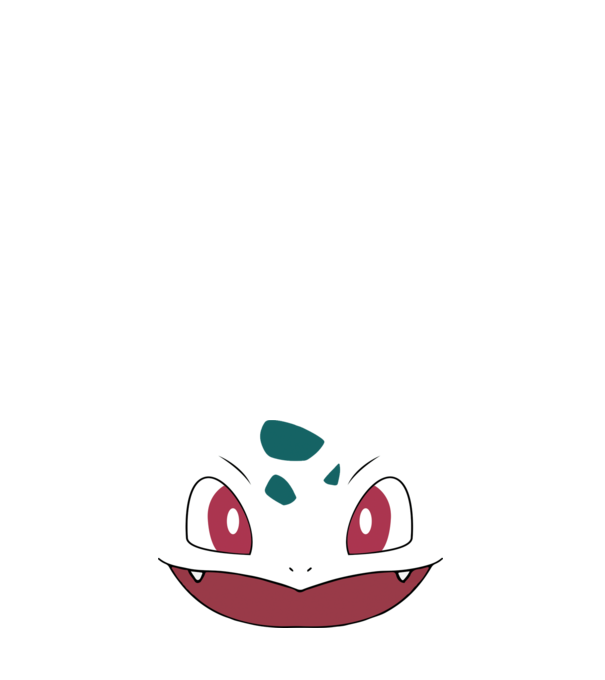 Bulbasaur model albastru deschis pe tricou