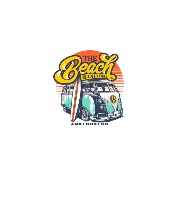 The Beach is Calling model gri pe tricou