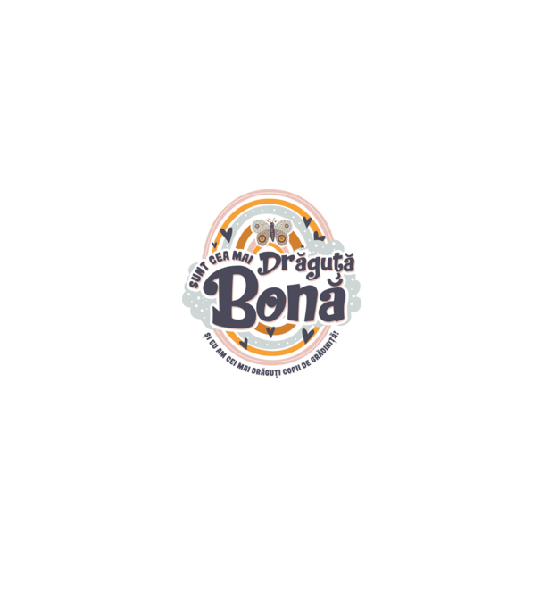 Sunt cea mai drăguță bonă! ... și eu am cei mai drăguți copii de grădiniță! model alb/roșu pe tricou