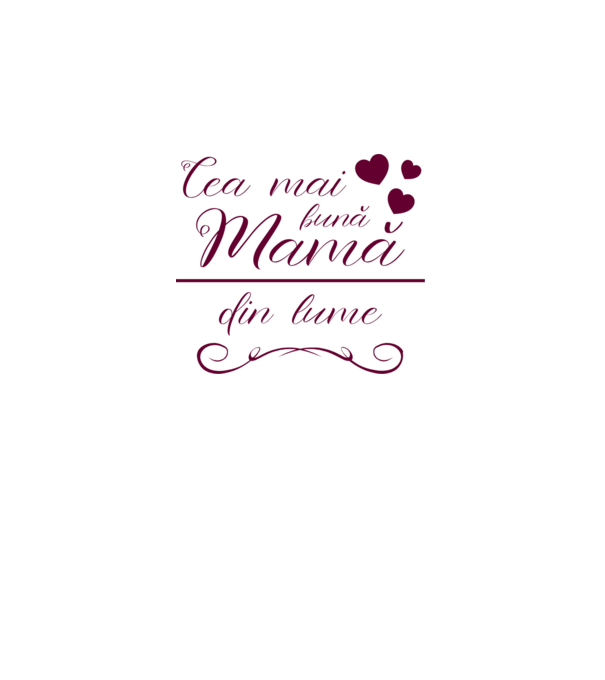 Cea mai bună mamă din lume model alb pe tricou
