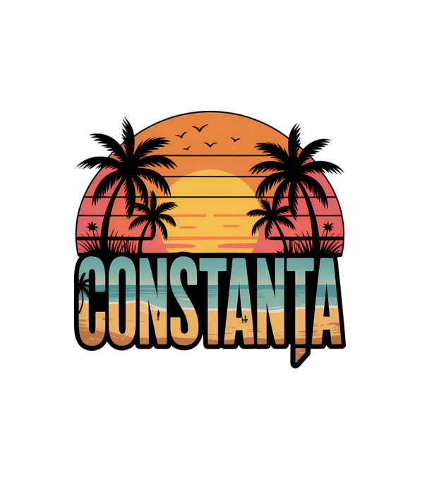 Constanța model alb pe tricou