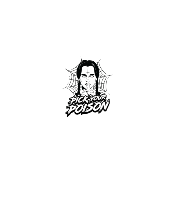 WEDNESDAY Pick your poison model negru pe tricou