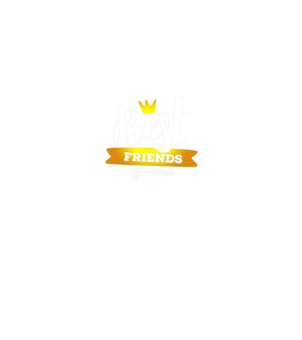 Best friends forever model negru pe tricou