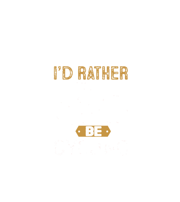 I'd rather be cycling model negru pe tricou