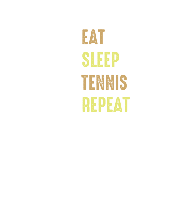 eat sleep tennis repeat model negru pe tricou