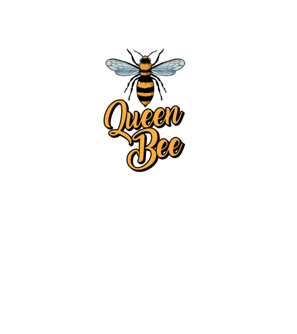 Queen Bee model albastru deschis pe tricou