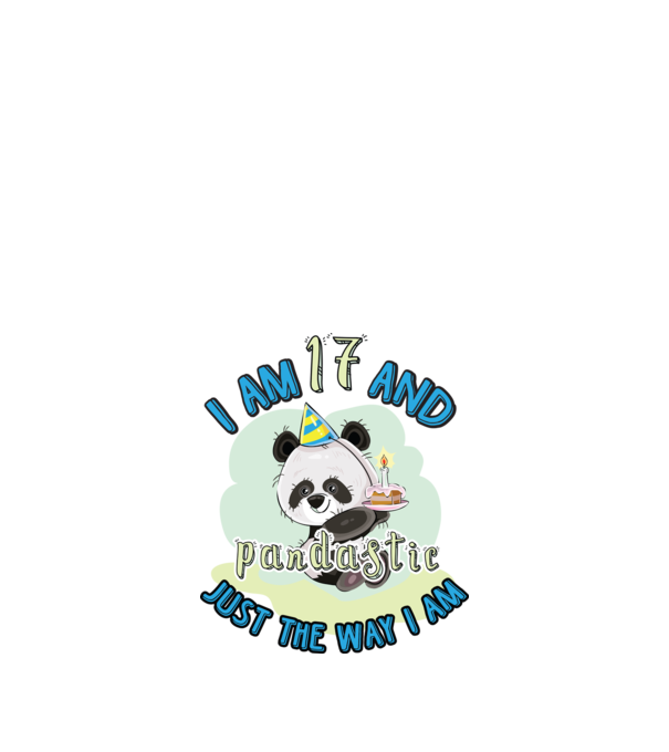 PANDASTIC 17 model alb pe tricou