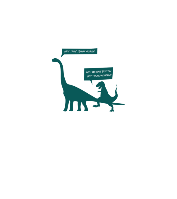 idiot dinosaur vegan model gri pe tricou