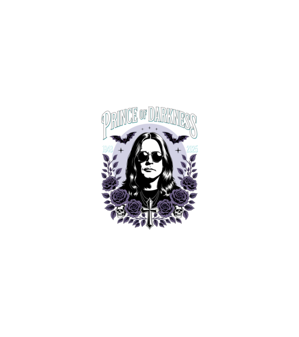 Prince of Darkness model nisipiu pe tricou