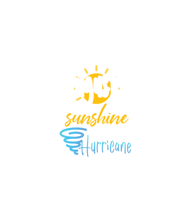 August Girls are Sunshine mixed with a little Hurricane model negru pe tricou
