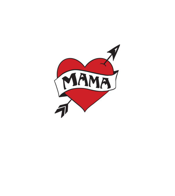 mama model alb pe tricou