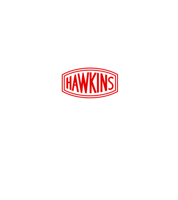 hawkins stranger things model negru pe tricou