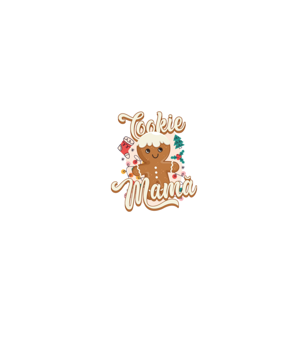 Cookie mamă model alb pe tricou