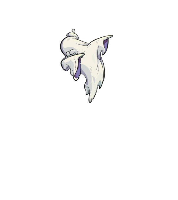 Dab ghost model negru pe tricou