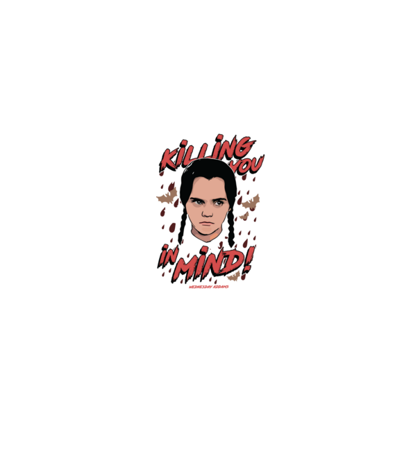 WEDNESDAY Killing You in my mind model negru pe tricou