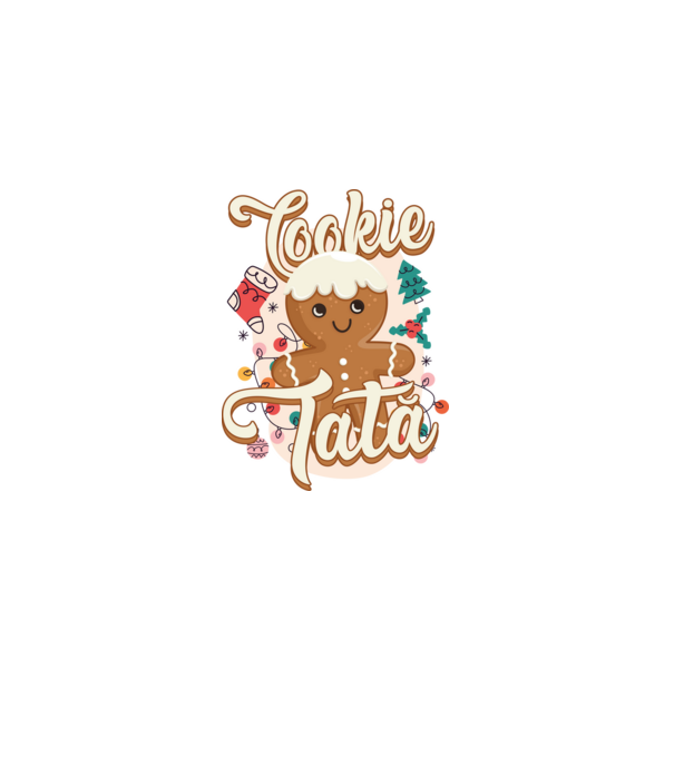 Cookie tată model alb pe tricou