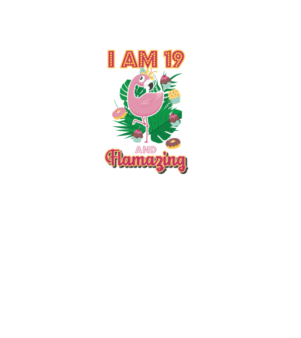 FLAMAZING Birthday 19 Years old model alb pe tricou