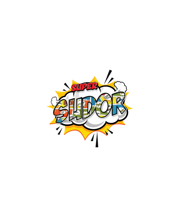 Super Sudor model alb pe tricou