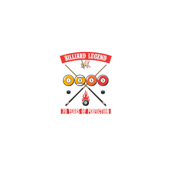 Billiard legend born in 1953 model negru pe tricou