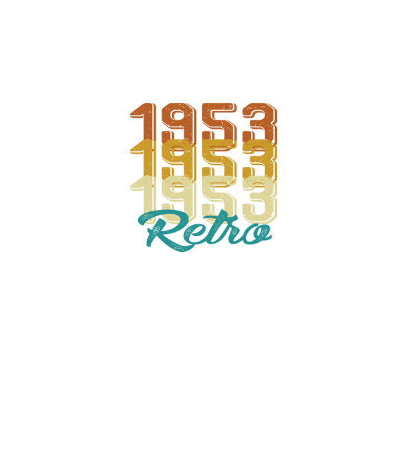 Retro 1953 model negru pe tricou
