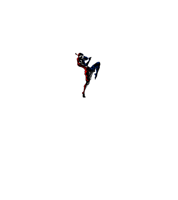 Muay Thai model turcoaz pe tricou