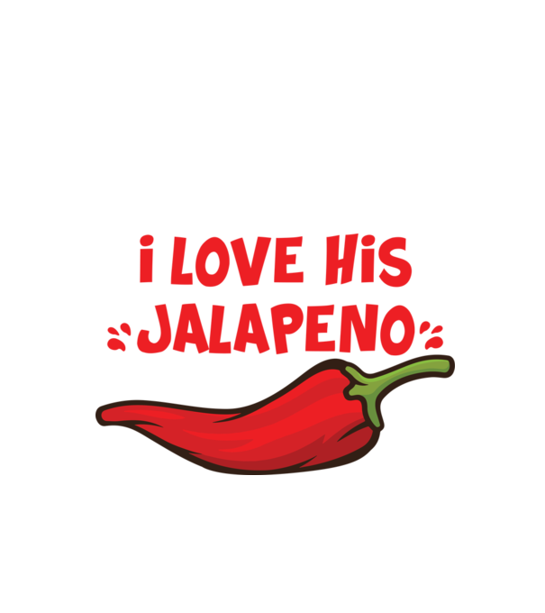 Couple JALAPENO model alb pe tricou