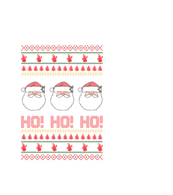 Ho-Ho-Ho model alb pe tricou