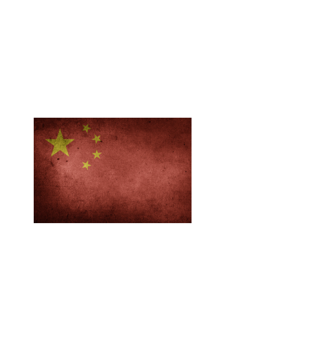 CHINA model negru pe tricou