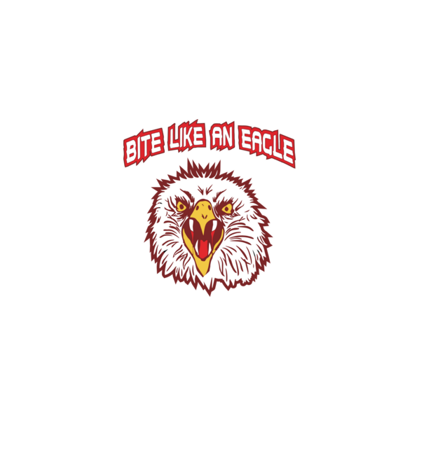 bite like an eagle cobra kai model negru pe tricou