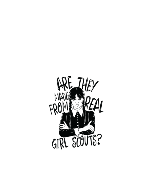 Are the made from real girl scouts model alb pe tricou