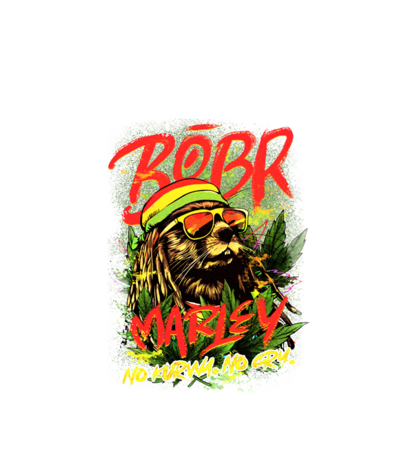 BÓBR MARLEY model alb pe tricou