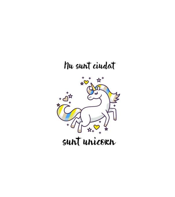 Nu sunt ciudat - sunt unicorn model turcoaz pe tricou