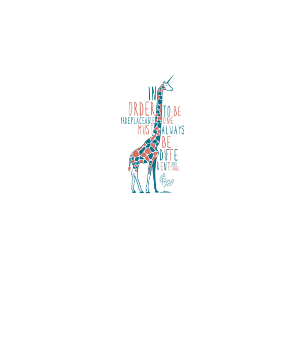 Giraffe model alb pe tricou