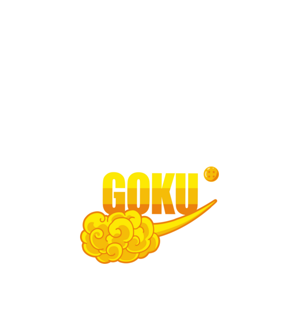 goku cloud model negru pe tricou