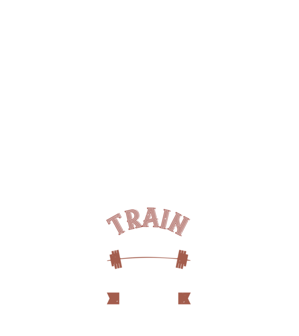 Train Hard model albastru închis pe tricou