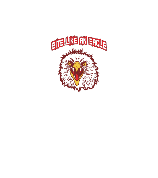 bite like an eagle cobra kai model negru pe tricou