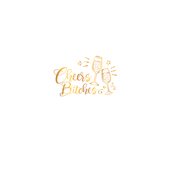 Cheers Bitches model negru pe tricou