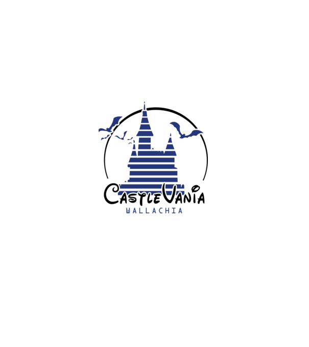 România CastleVania model alb pe tricou