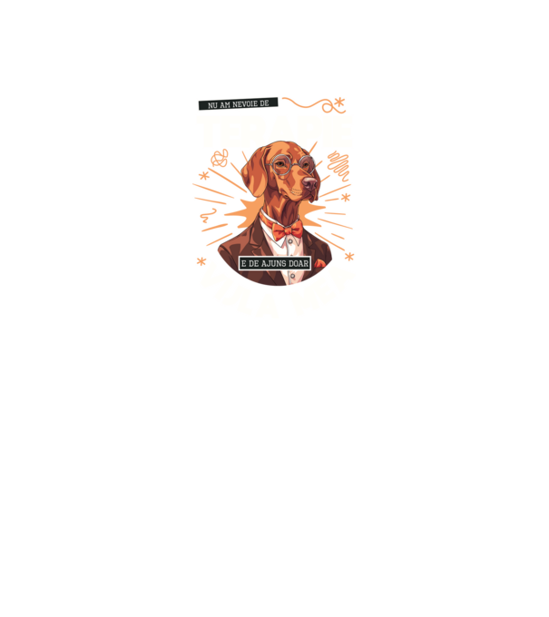 Nu am nevoie de terapie e de ajuns doar Vijla mea model negru pe tricou