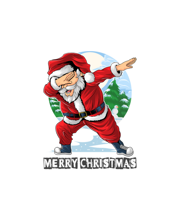 Santa merry christmas model alb pe tricou