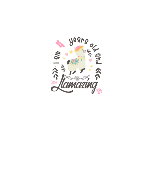 Birthday Llamazing 4 years old model alb pe tricou