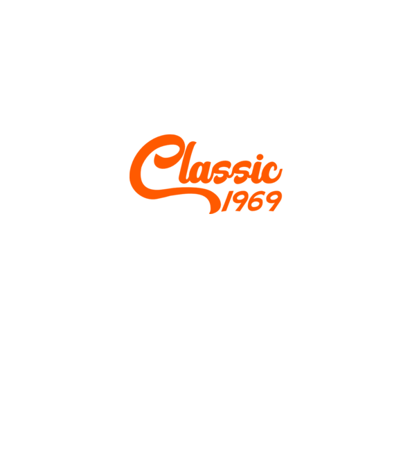 Classic 1969 model negru pe tricou