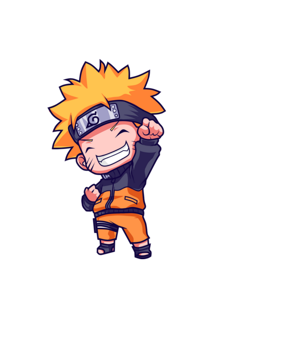 NARUTO model negru pe tricou