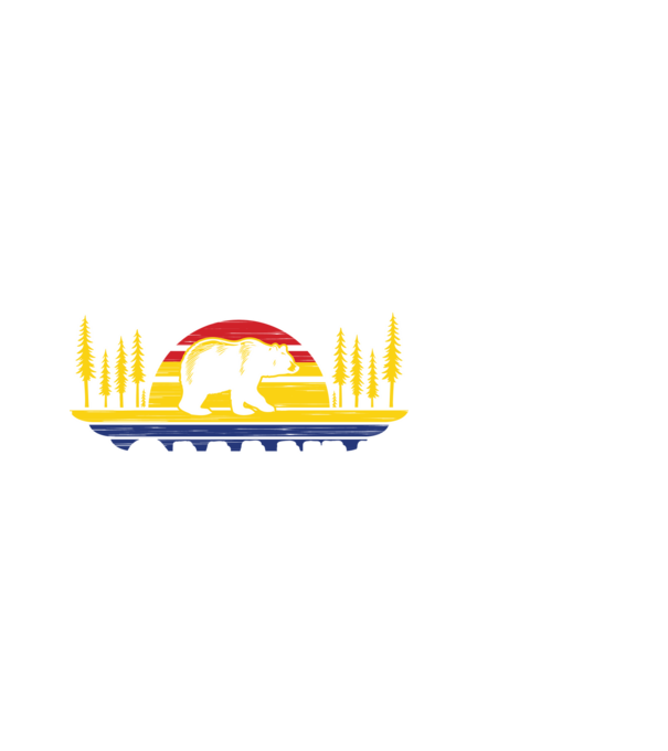 Land of Bears model negru pe tricou