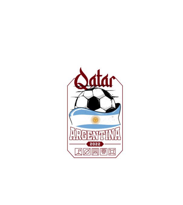 Qatar teams Argentina model negru pe tricou