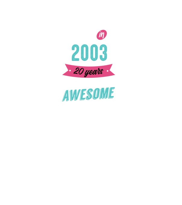 MADE IN 2003 model negru pe tricou